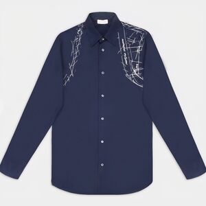 Alexander McQueen harness-print shirt, 15½